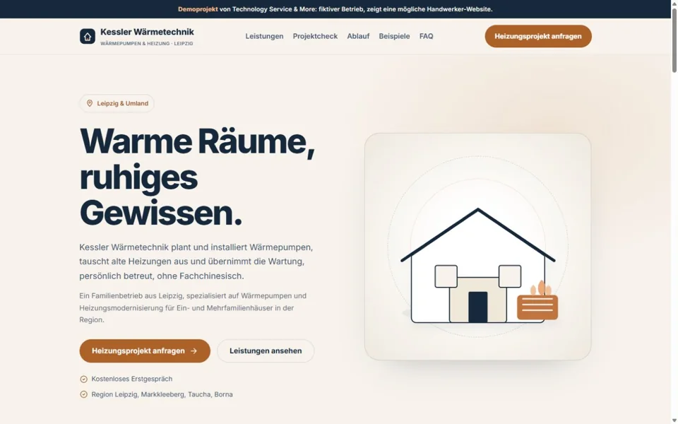 Website-Vorschau: Kessler Wärmetechnik
