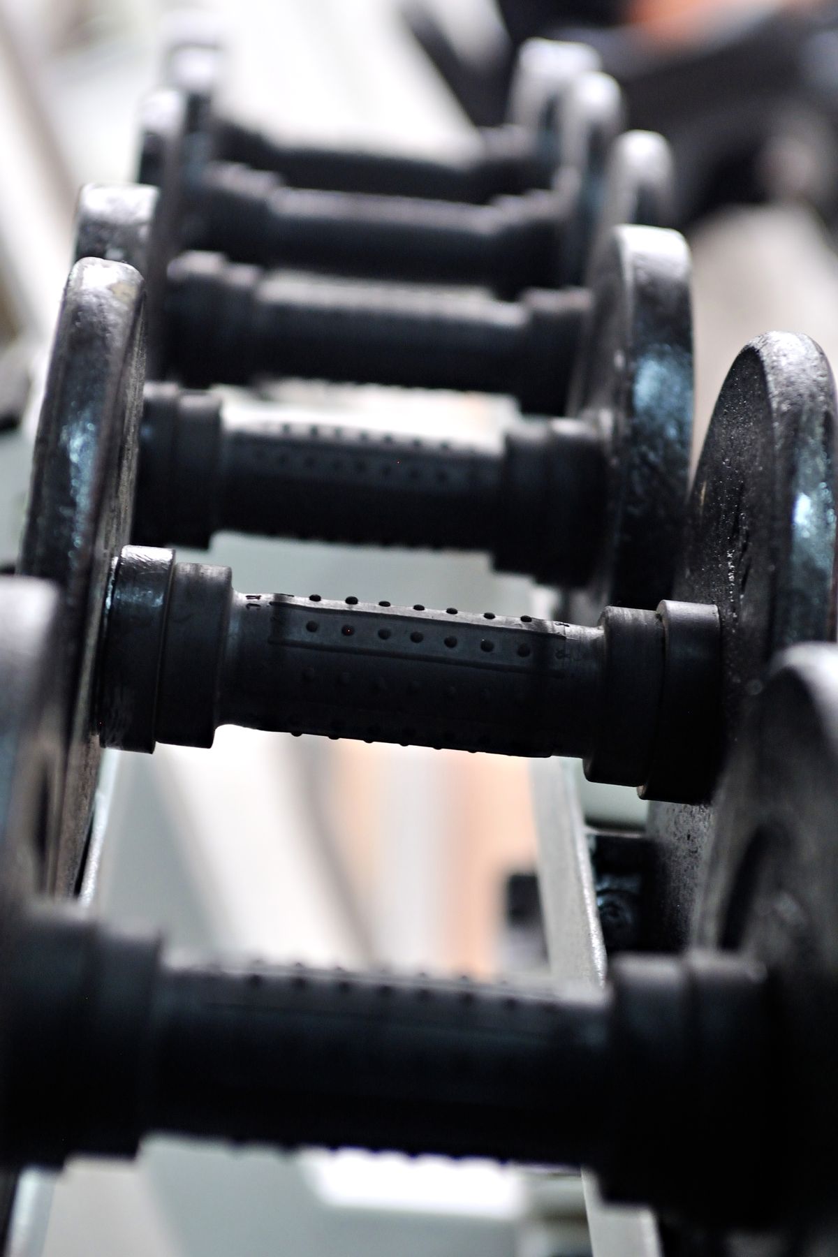 Freihanteln im Trainingsbereich